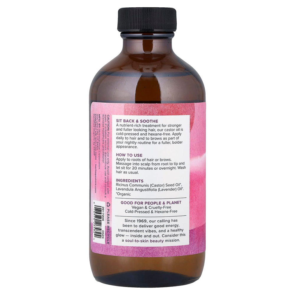 Heritage Store, лавандовое касторовое масло, 237 мл (8 жидк. унций)