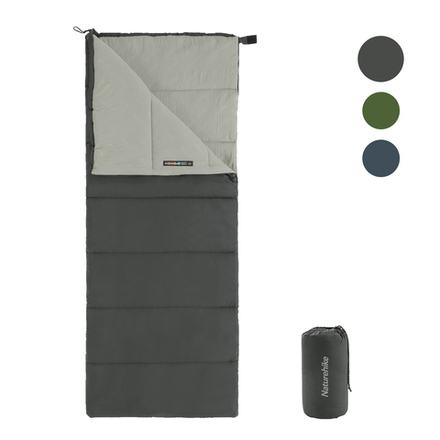 Спальный мешок Naturehike F150, серый (NH22MSD05), молния справа