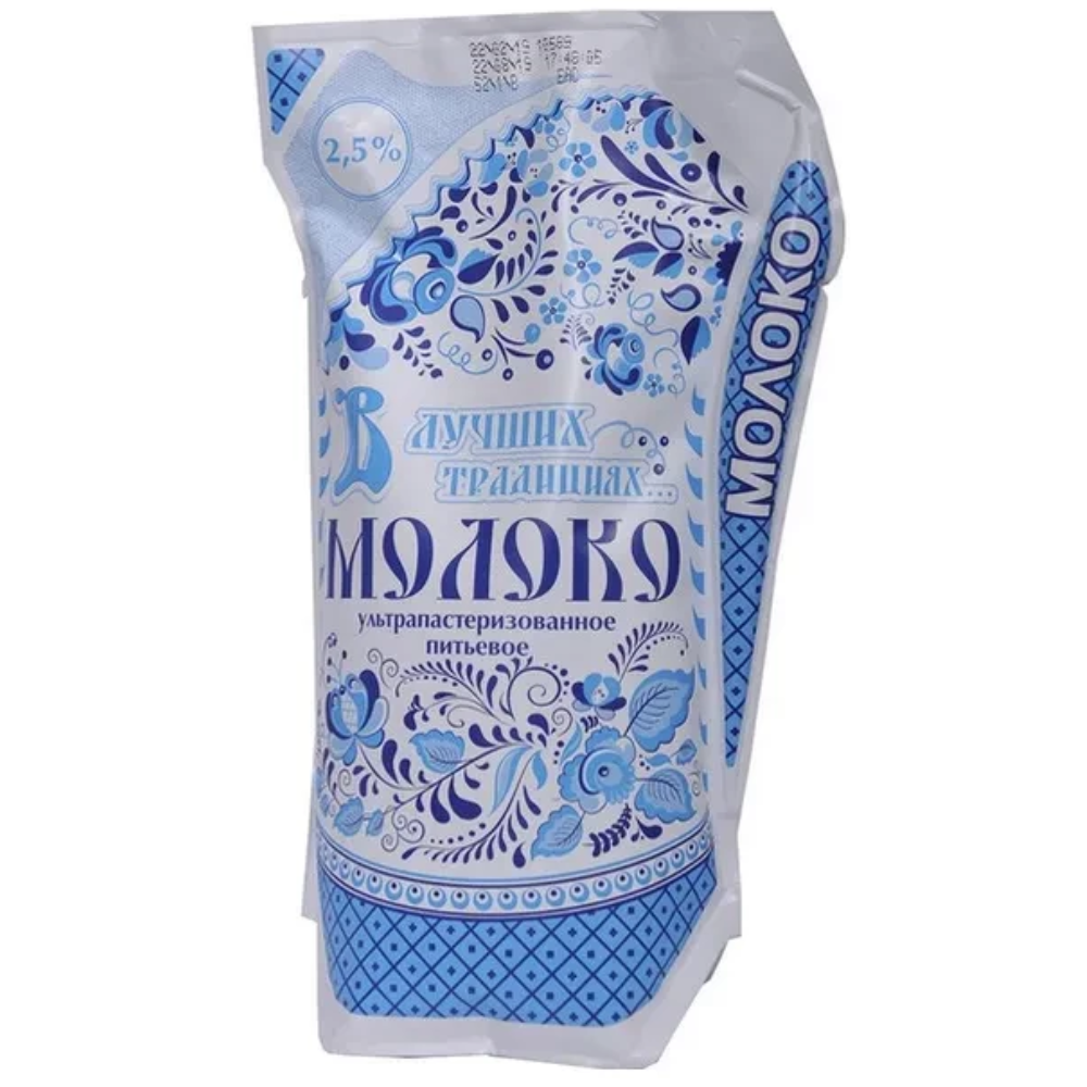 Молоко Лучших традициях 2,5% 0,9 л