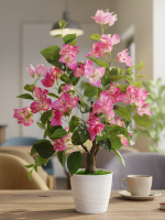 Бугенвиллия растение 70см лиловая в кашпо