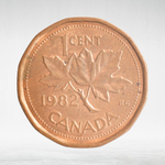 Canada, 1 Cent, 1982 – Elizabeth II (Second Portrait, 12-Sided Design), VF