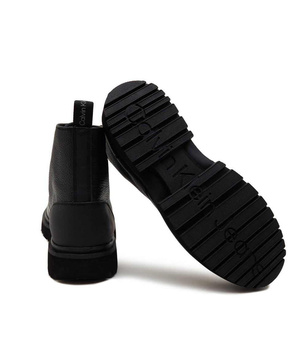 Кожаные высокие сапоги CALVIN KLEIN JEANS - черный(YM0YM00751)