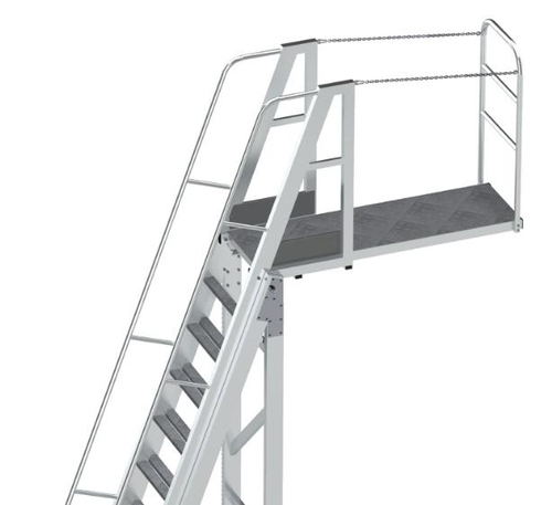 Вышка-стремянка алюминиевая для нефтяной промышленности MEGAL ВСА-5,0Н2 (3,6-5,0)