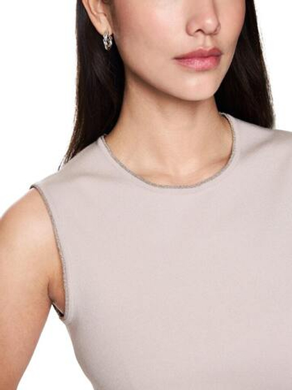 Marc Cain Топ, декорированный люрексовой нитью