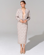 Укороченный жакет из премиального твида