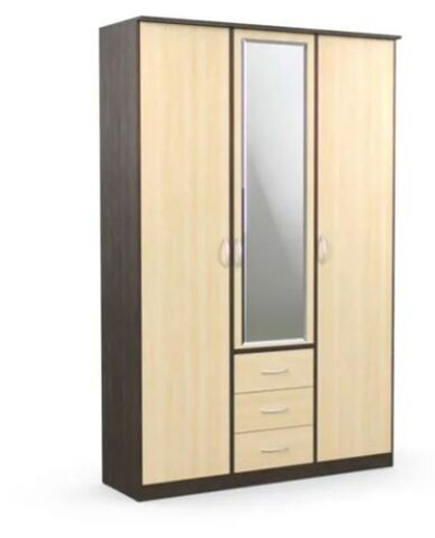 Шкаф комбинированный Дуэт Люкс с зеркалом венге/дуб млечный
