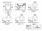 Биде подвесное Villeroy&Boch Subway 3.0 44700001 альпийский белый