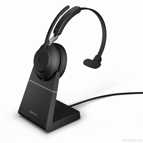 Jabra Evolve2 65 Mono UC USB-C беспроводная гарнитура черная с док-станцией ( 26599-889-889 )