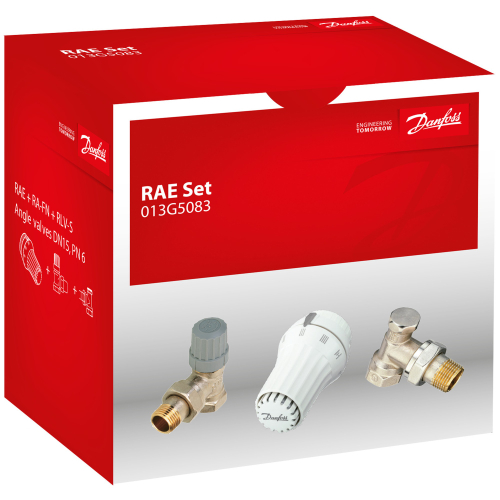 Комплект термостатический угловой RA-FN/RAE/RLV-S 1/2 (Danfoss) (013G5083)