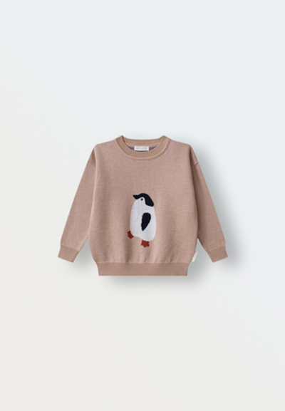 Джемпер вязаный (пингвин)