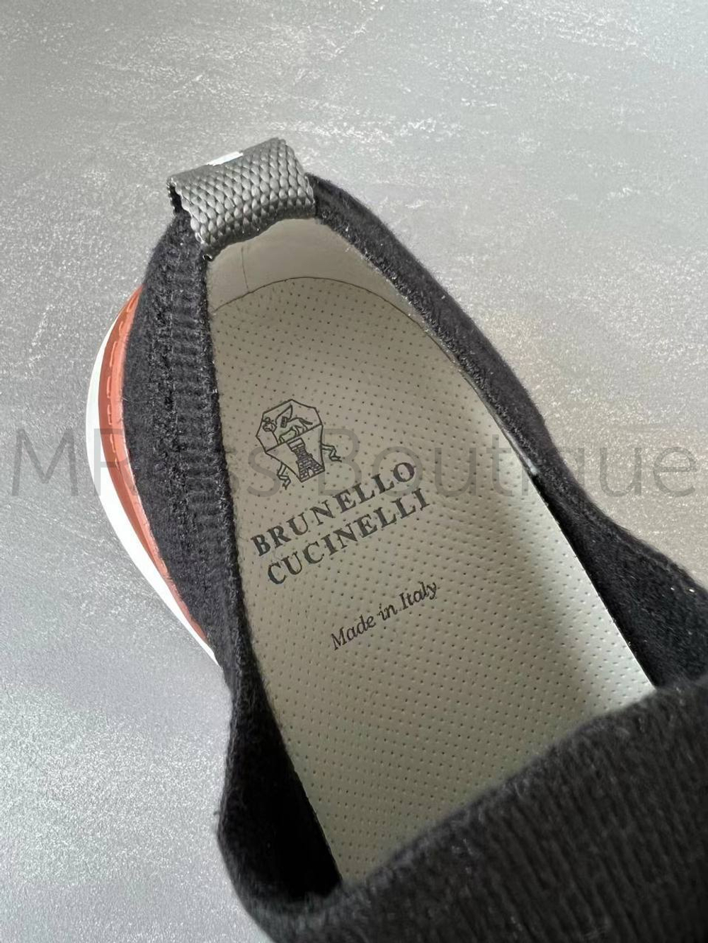 Мужские кроссовки Brunello Cucinelli черного цвета