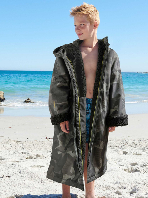 Плащ водонепроницаемый с флисовой подкладкой Next B24-576, Хаки