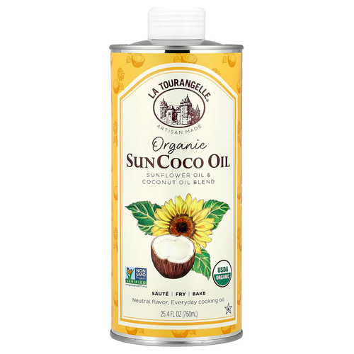 La Tourangelle, SunCoco, органическая смесь подсолнечного и кокосового масел, 750 мл