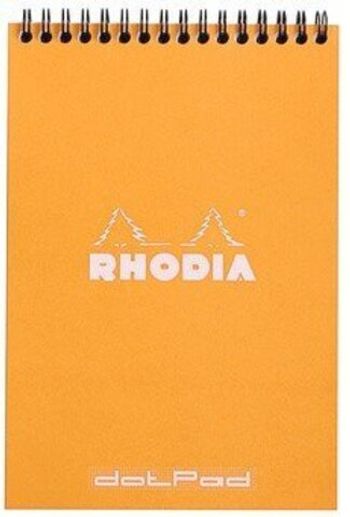 Блокнот Rhodia Classic на спирали A5 в точку 80 гр оранжевый (16503C)