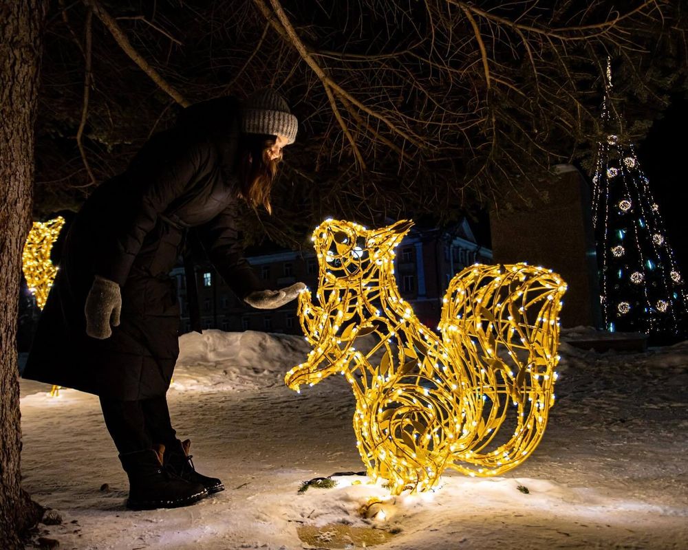 Светодиодная фигура "Белка"