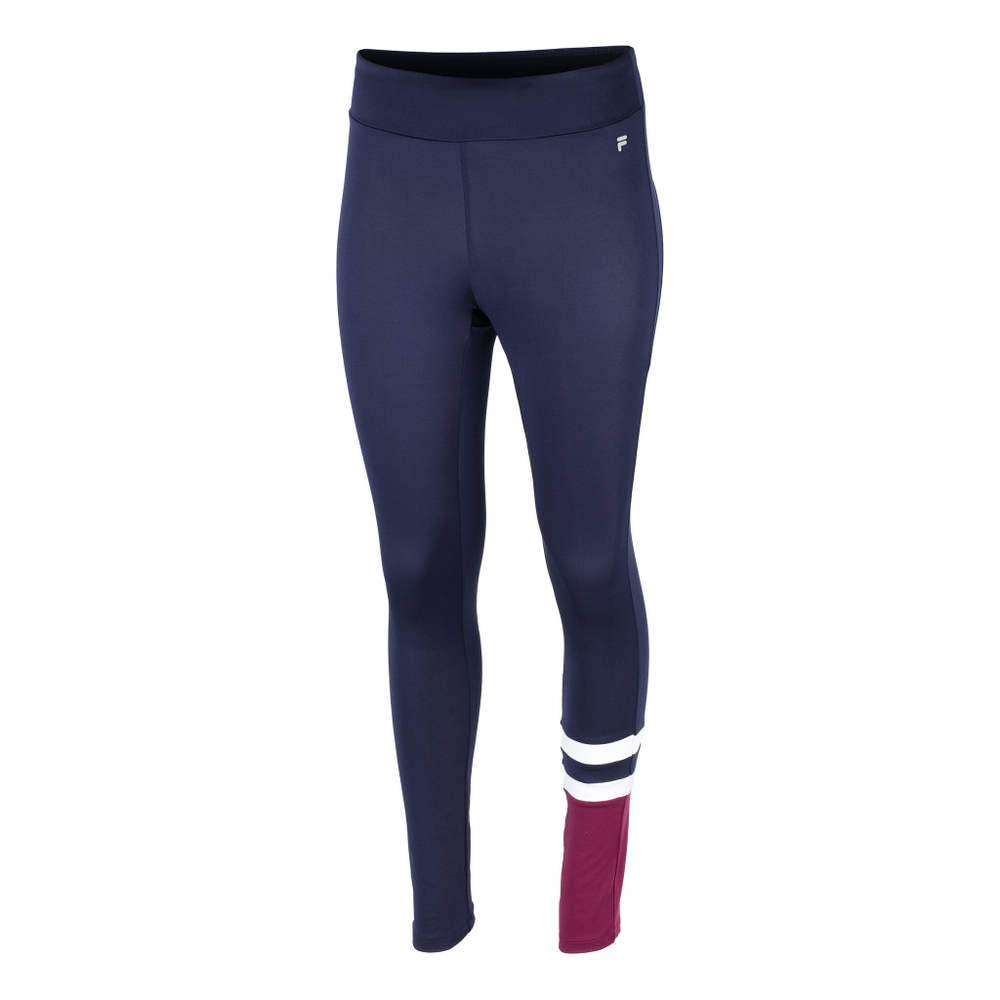 Женские теннисные брюки Fila Erica Tight Women - Dark Blue, Berry