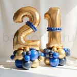 Стойка "Золотой сапфир с цифрой № 1"