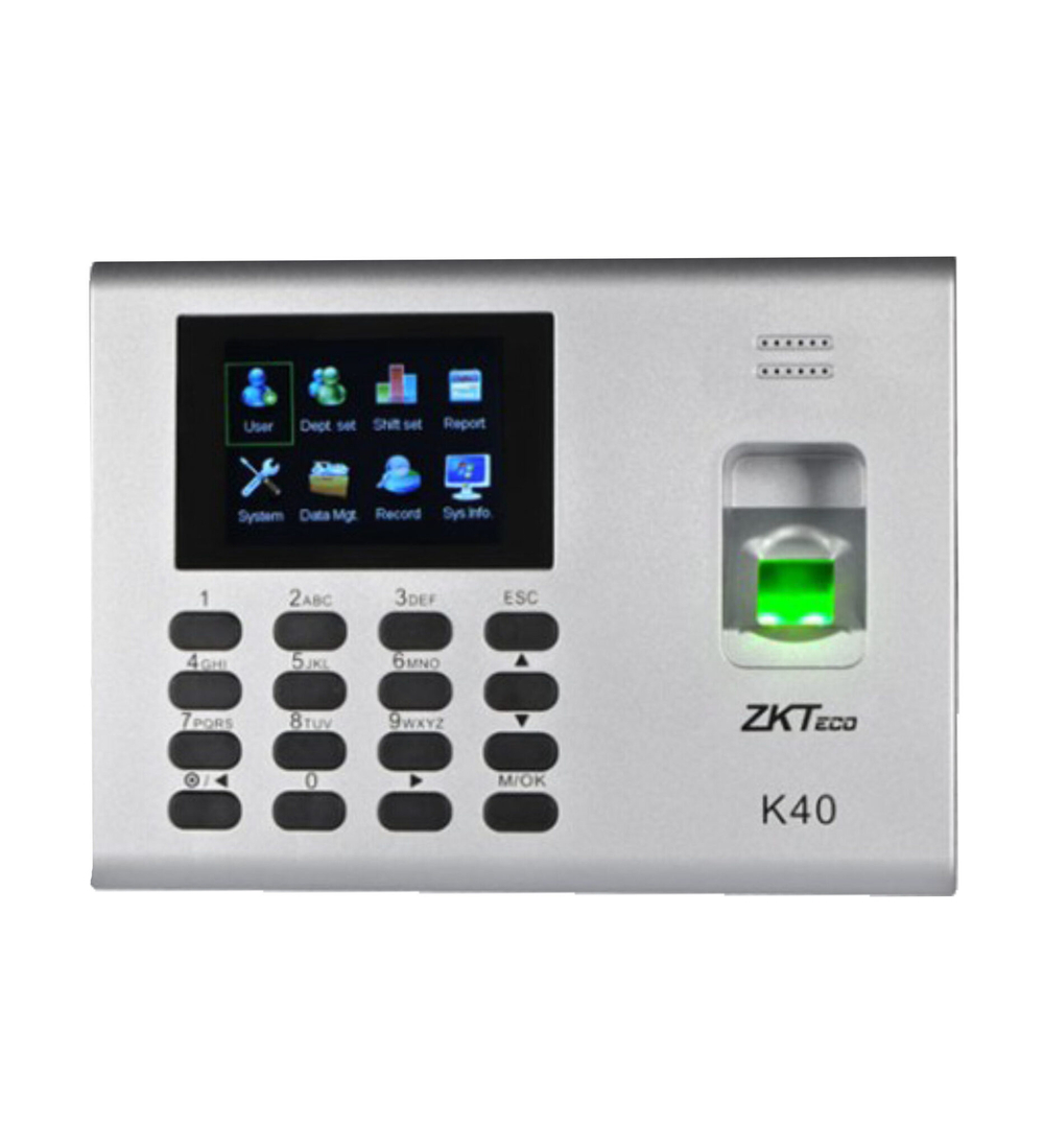 ZKTeco K40 [EM] Wi-Fi, биометрический терминал учета рабочего времени по отпечаткам пальцев