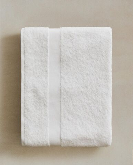 Zara Home - Хлопковое банное полотенце премиум-класса (600 г / м2), белый, 50х90 см