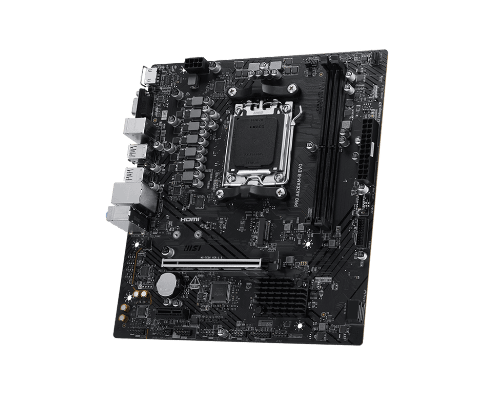Материнская плата MSI PRO A620AM-B EVO AM5 2xDDR5 4xSATA3 RAID M.2 1xD-Sub 1xHDMI GLAN mATX