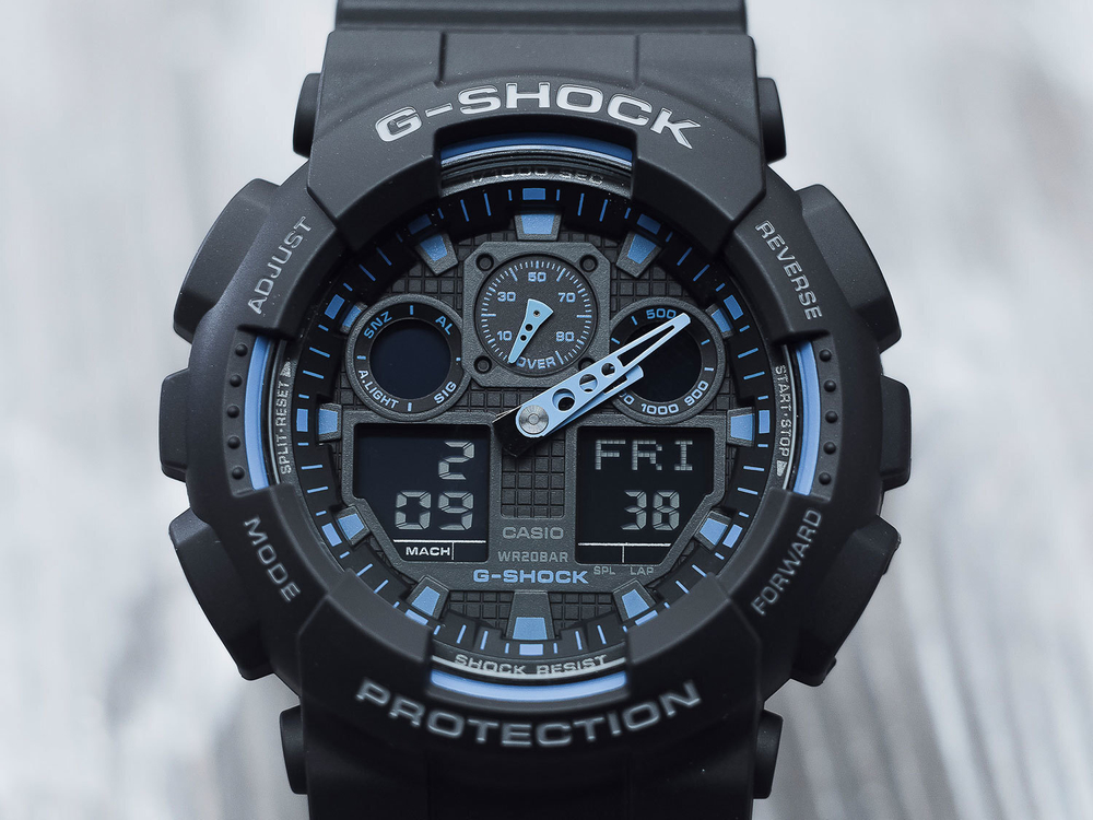 Японские наручные часы Casio G-SHOCK GA-100-1A2