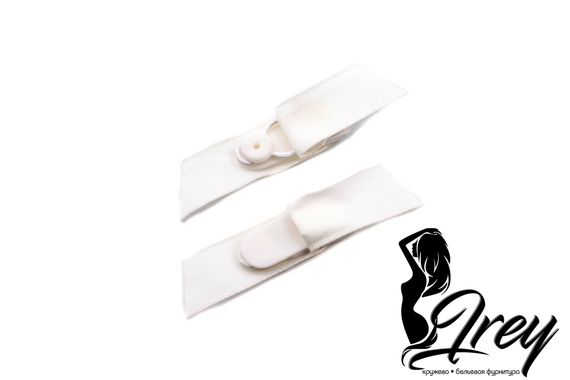 Застежки для чулок с лентой, белый