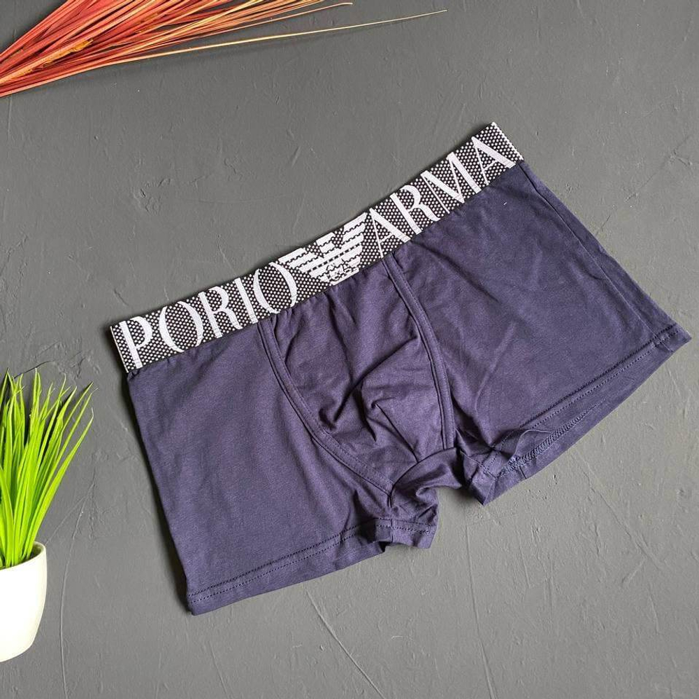 Мужские трусы хипсы синие Emporio Armani