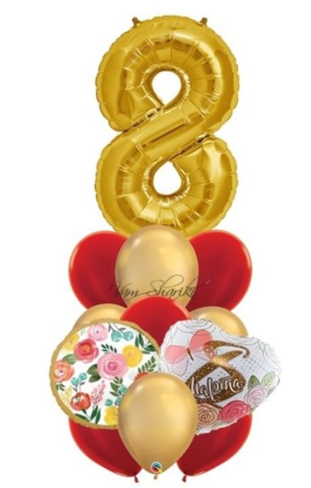 Букет на 8 марта "Пионы"