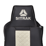 Чехлы SITRAK C7H (экокожа, черный, бежевая вставка)