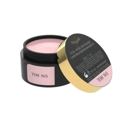 Камуфлирующий самовыравнивающийся гель молочно-розовый (холодный) Тон №5 50мл,ОПЦИЯ