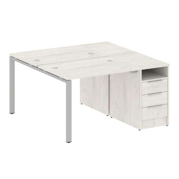 Метал Систем Рабочая станция с тумбой на П-образном м/к БП.РС-СТП-2.1