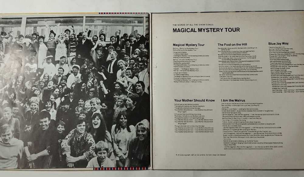 Винтажная виниловая пластинка LP The Beatles Magical Mystery Tour (Japan 1976) (No Obi) I Am The Walrus