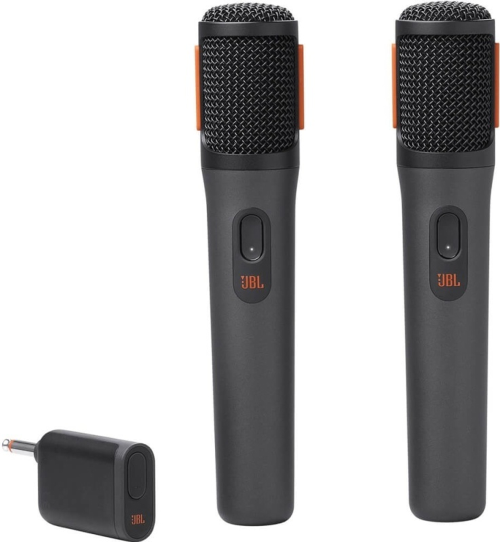 Радиосистема с двумя микрофонами JBL PartyBox Wireless Mic, черный