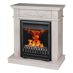 Электрокамин RealFlame Adelaida WT белый камень с очагом Oregan 3D