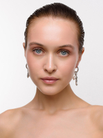 Серьги "Pearl Seahorse Dori" Silver