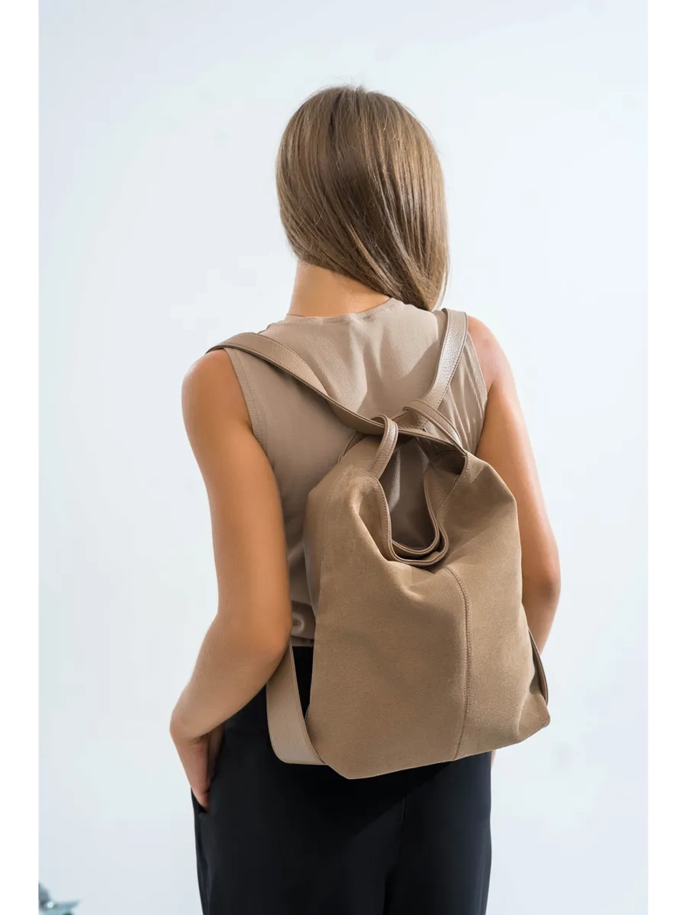 Сумка рюкзак через плечо большая трансформер