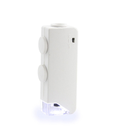 Мини-микроскоп 160х-200х, LED подсветка, футляр