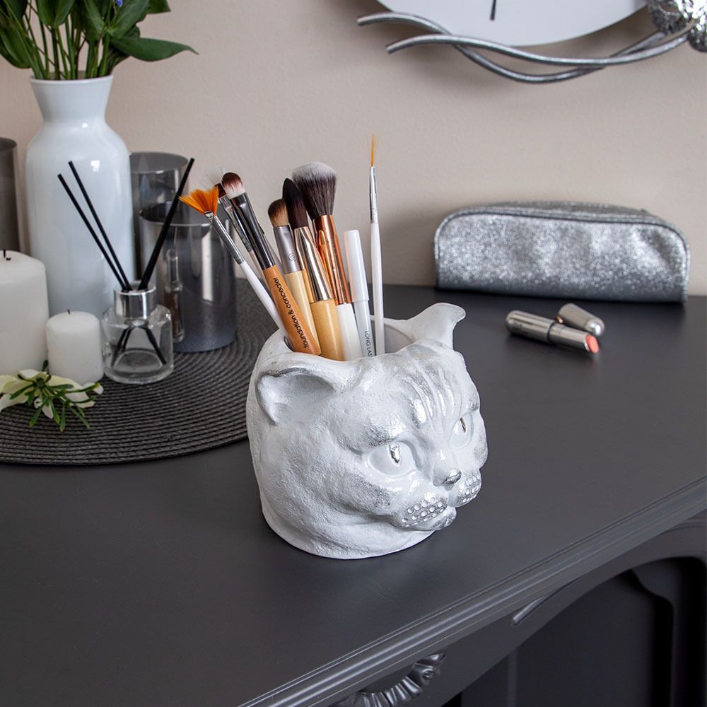 Статуэтка кашпо Кот Данди Белый