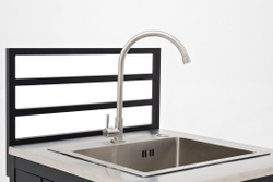 Модуль уличной кухни из алюминия БЕЙС (мойка из нержавеющей стали)