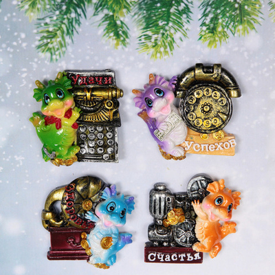 Магнит «Пожелания от Дракоши» 6,5*7 см, микс