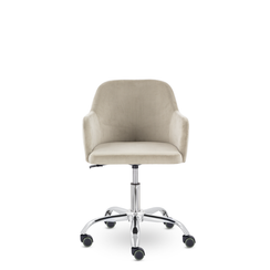 Кресло Кремона хром Velutto 03 (бежевый)