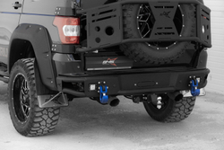 Бампер силовой задний BMS ALFA для УАЗ Патриот 2016-2024