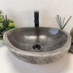 Раковина из речного камня RS-63492 (51*42*16) 0122