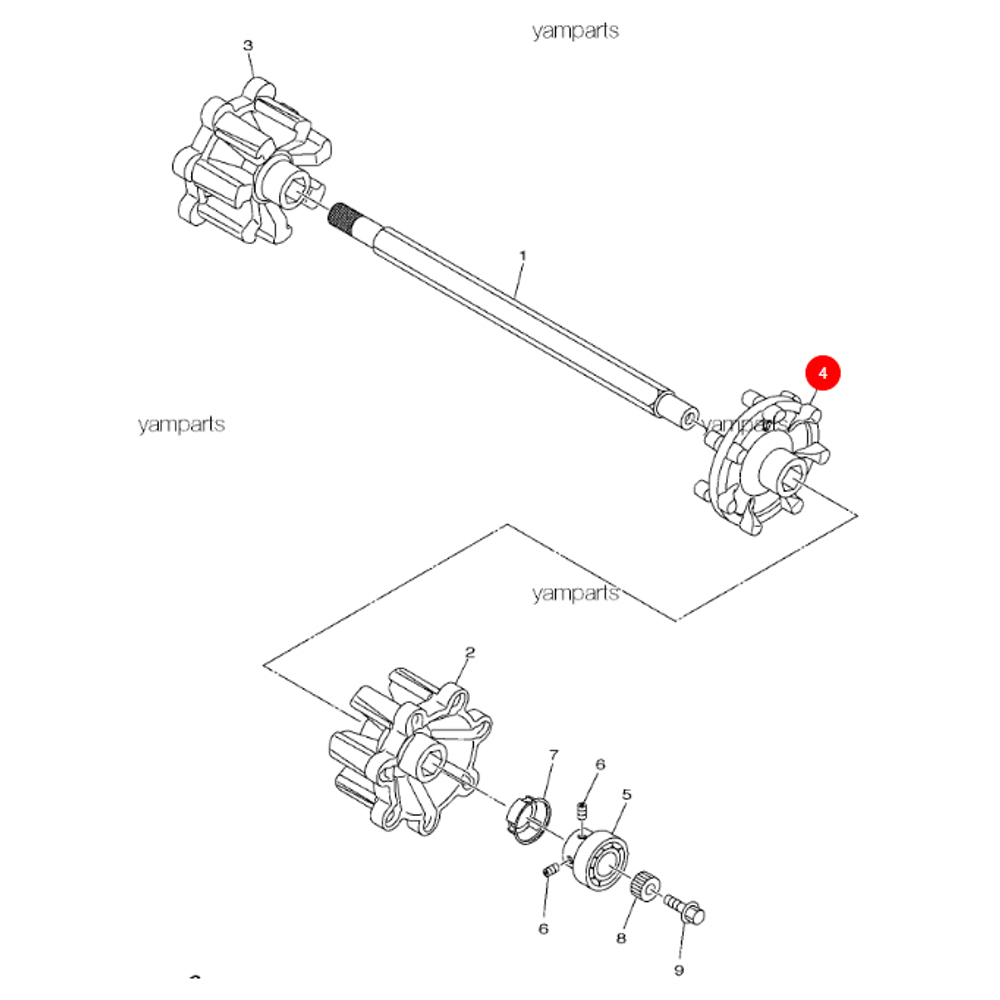 Ролик Трака Ведущий