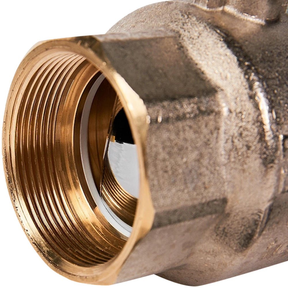 Кран шаровой полнопроходной STOUT - 2" (ВР/ВР, PN40, Tmax 150°C, ручка-рычаг черная)