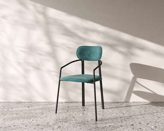 Стул Ror, Round, зеленый велюр