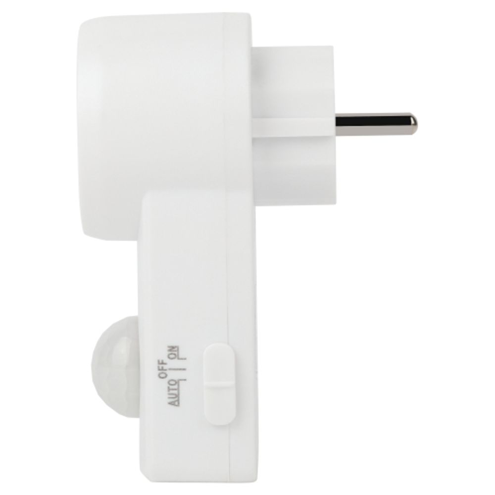 Датчик движения ЭРА MD 022 розеточный ДДР-01 1200Вт, 10-420с, 2-9м, 3+лк, 120гр, IP20 | Датчики движения