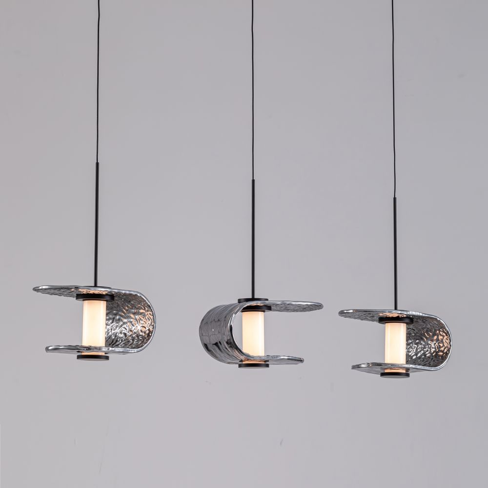 Подвесной светильник MD24020901-3B black/smoky