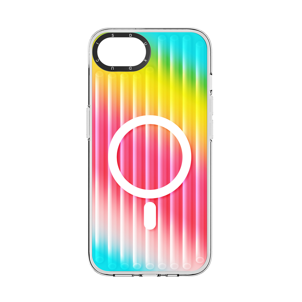 Усиленный прозрачный чехол (Gradient Rainbow) с поддержкой MagSafe от Dux Ducis для iPhone 16e, серия Zest Series Case