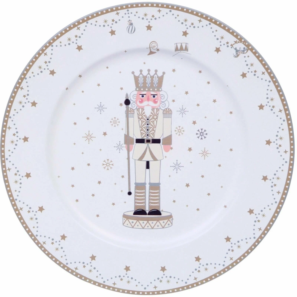 Поднос новогодний 38см щелкунчик